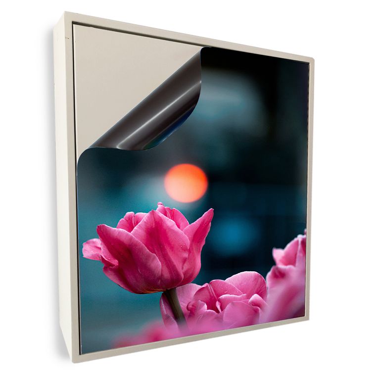 Stromkasten Magnet Bild Deko Stromverteiler Sicherungskasten Motiv Pinke Tulpe