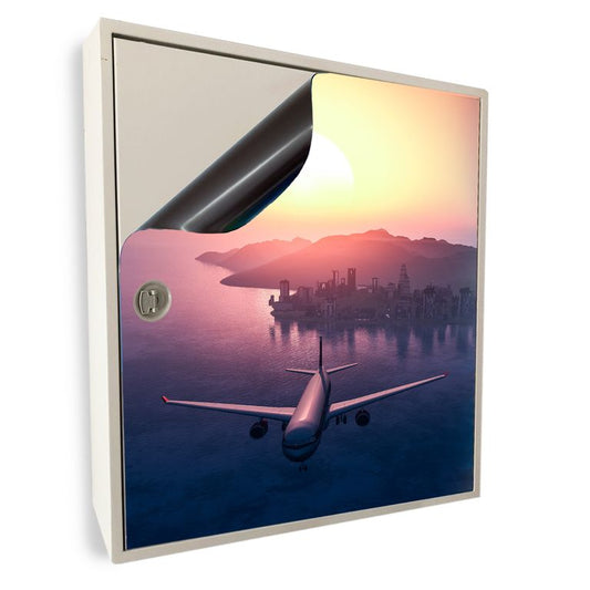 Stromkasten Magnet Bild Deko Stromverteiler Sicherungskasten Motiv Flug