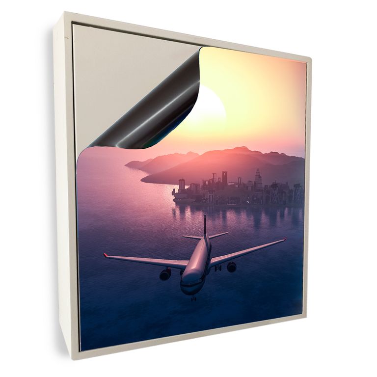 Stromkasten Magnet Bild Deko Stromverteiler Sicherungskasten Motiv Flug