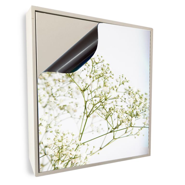 Stromkasten Magnet Bild Deko Stromverteiler Sicherungskasten Motiv Weiße Blumen