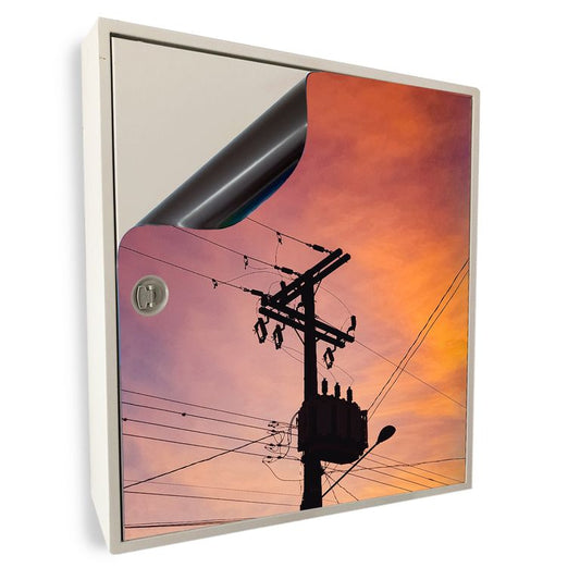 Stromkasten Magnet Bild Deko Stromverteiler Sicherungskasten Hager Motiv Strommast