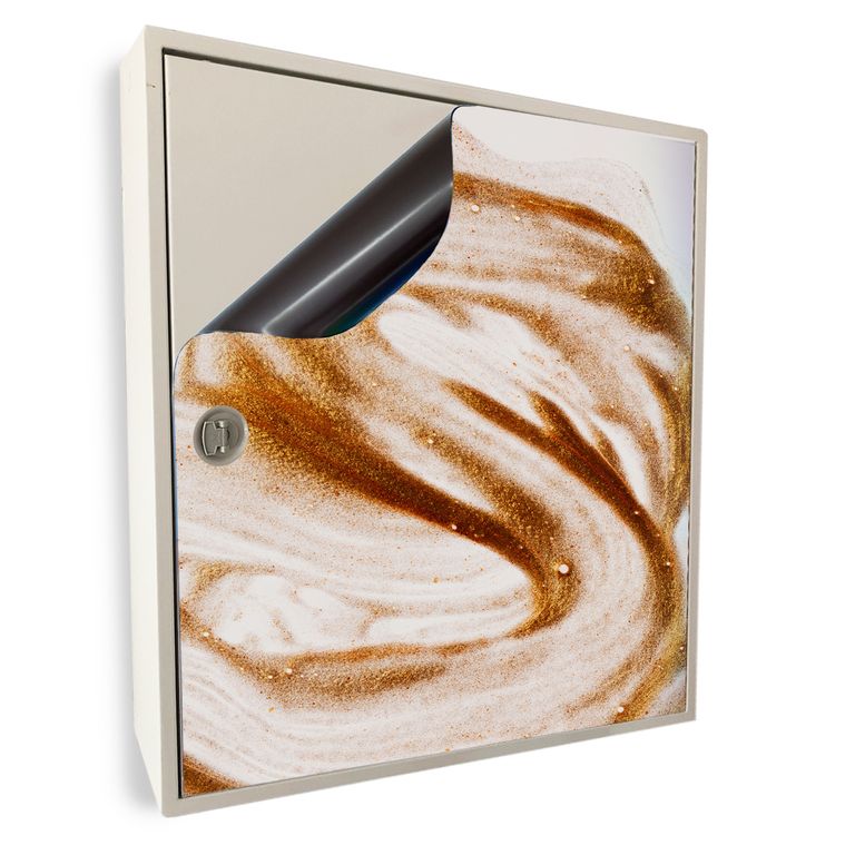 Stromkasten Magnet Bild Deko Stromverteiler Sicherungskasten Motiv Gold