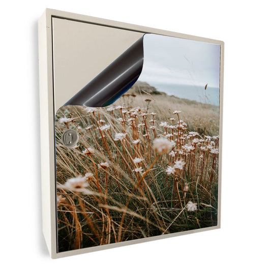 Stromkasten Magnet Bild Deko Stromverteiler Sicherungskasten Motiv Blumenwiese