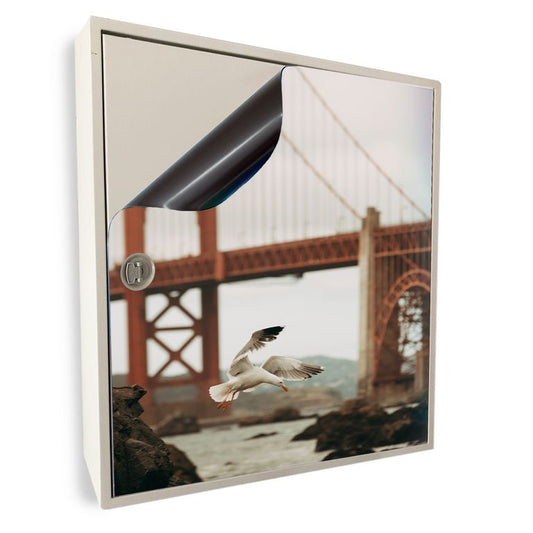 Stromkasten Magnet Bild Deko Stromverteiler Sicherungskasten Motiv Brücke