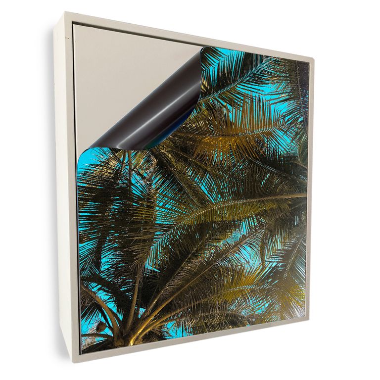 Stromkasten Magnet Bild Deko Stromverteiler Sicherungskasten Motiv Palmen