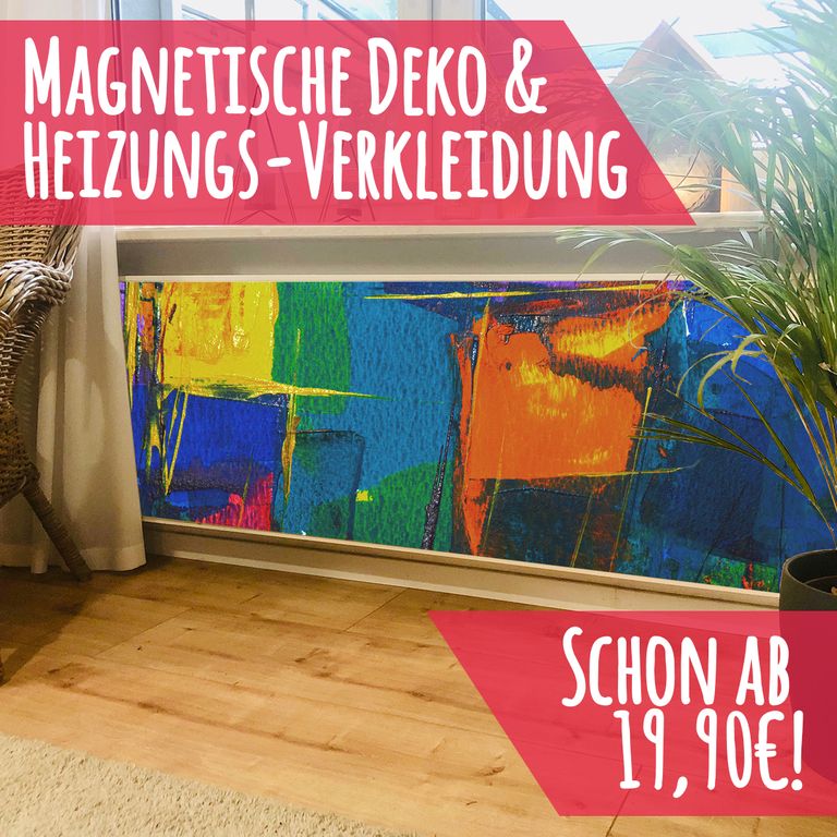 Magnet Heizkörperverkleidung Heizkörperabdeckung Heizung Schutz Motiv Gemälde