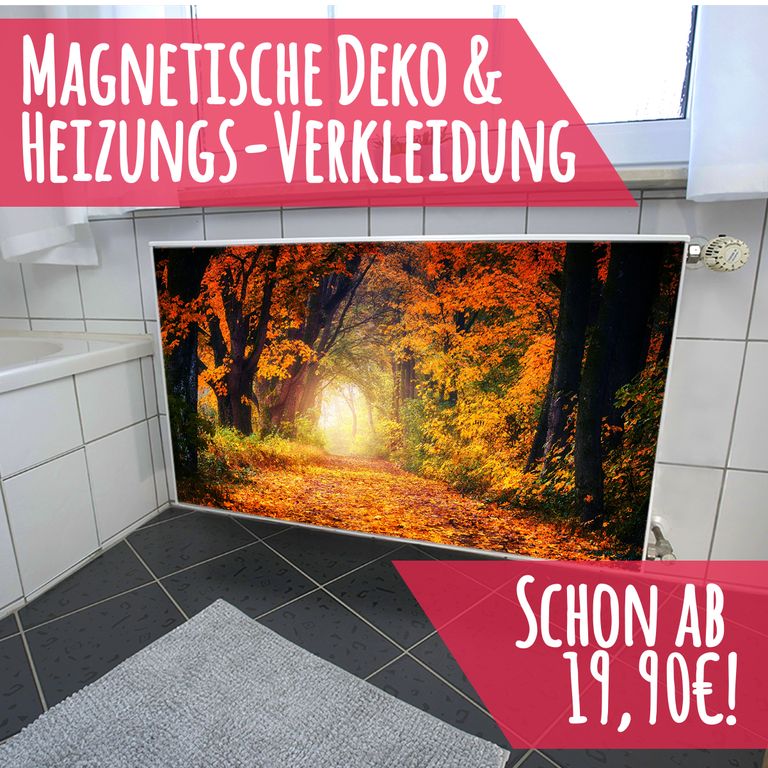 Magnet Heizkörperverkleidung Heizkörperabdeckung Heizung Schutz Motiv Laubbaum