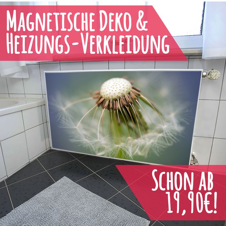 Magnet Heizkörperverkleidung Heizkörperabdeckung Heizkörper - Motiv Pusteblume