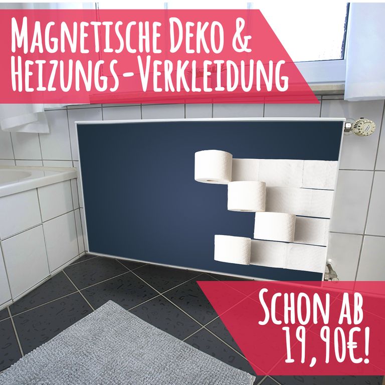 Magnet Heizkörperverkleidung Heizkörperabdeckung Heizung Schutz Motiv Toilettenpapier