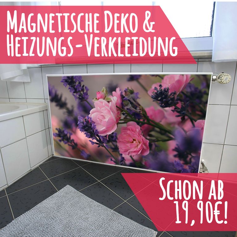 Magnet Heizkörperverkleidung Heizkörperabdeckung Heizung Motiv Lavender
