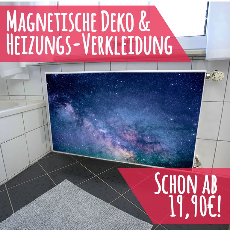 Magnet Heizkörperverkleidung Heizkörperabdeckung Heizung Schutz Motiv Sky full of stars