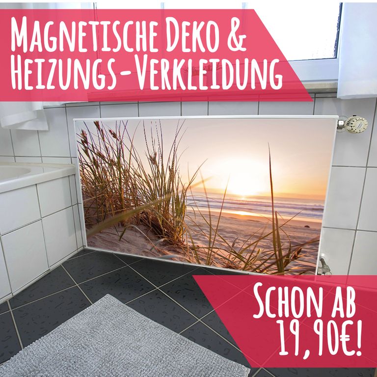 Magnet Heizkörperverkleidung Heizkörperabdeckung Heizung Schutz Motiv Beach