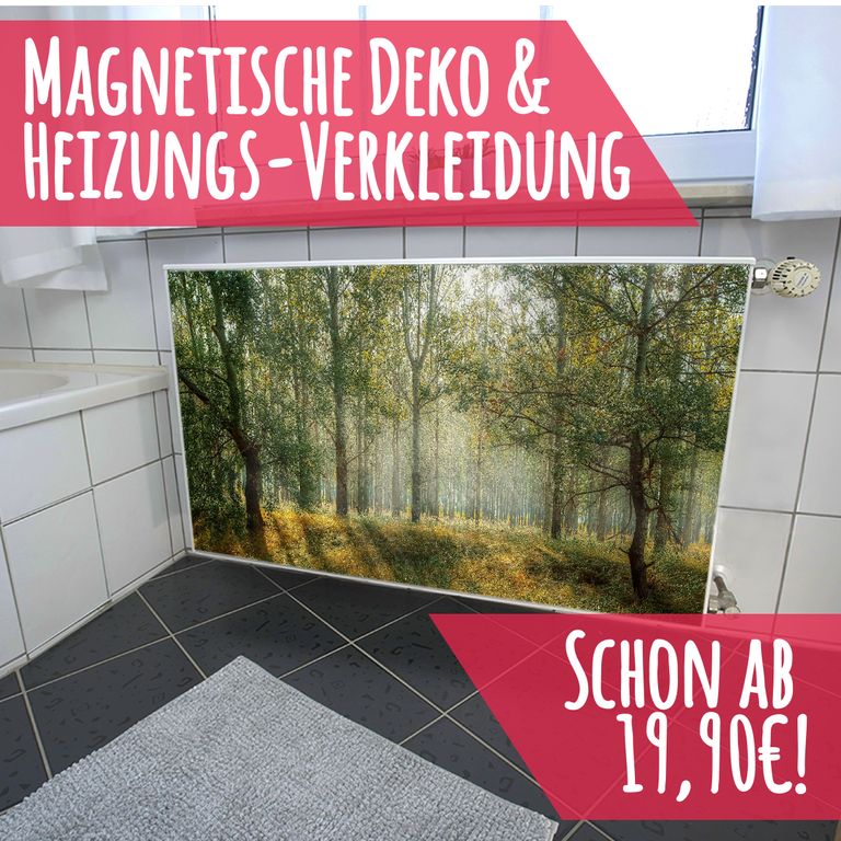 Magnet Heizkörperverkleidung Heizkörperabdeckung Heizkörper - Motiv Paradies Wald