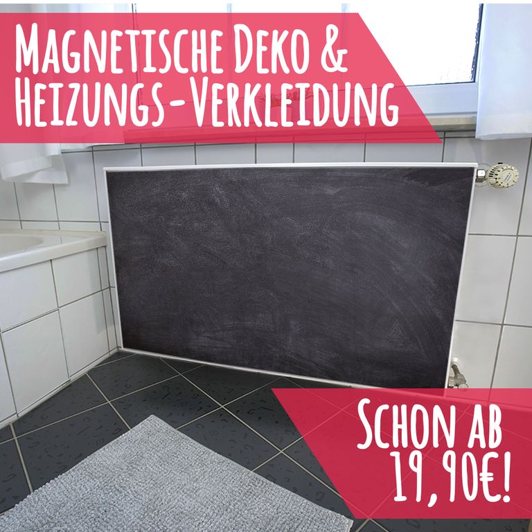 Magnet Heizkörperverkleidung Heizkörperabdeckung Heizung Schutz Motiv Black Schiefer