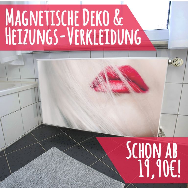 Magnet Heizkörperverkleidung Heizkörperabdeckung Heizkörper - Motiv Lips