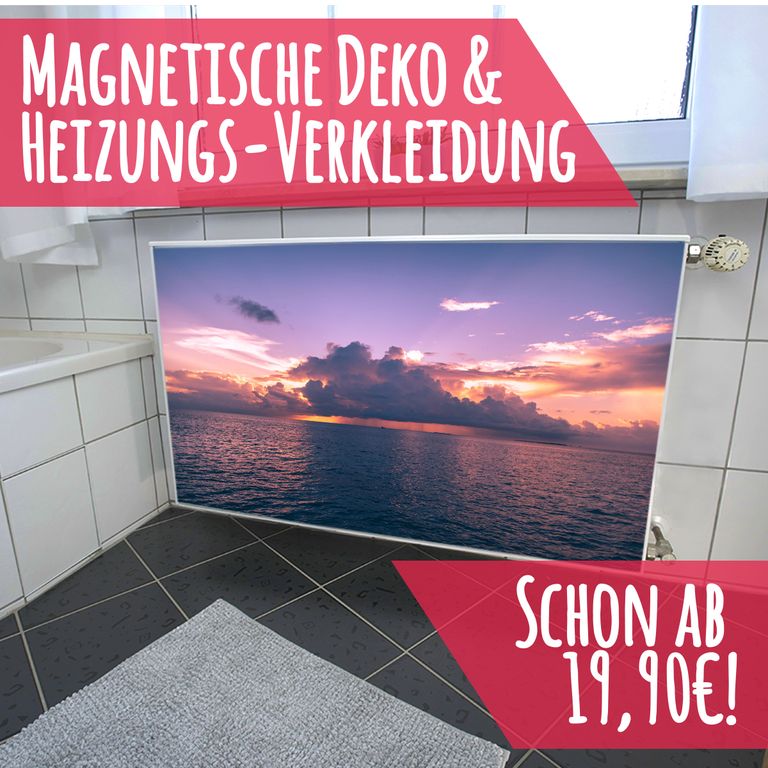 Magnet Heizkörperverkleidung Heizkörperabdeckung Heizkörper - Motiv Glücklich