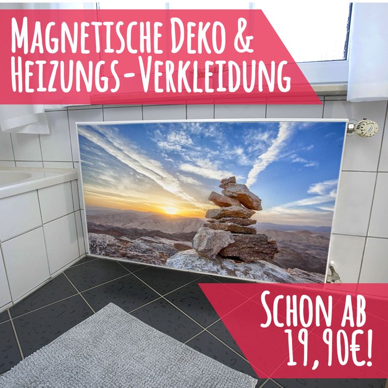 Magnet Heizkörperverkleidung Heizkörperabdeckung Heizung Schutz Motiv Steinturm