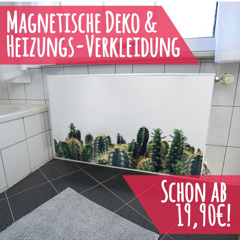 Magnet Heizkörperverkleidung Heizkörperabdeckung Heizkörper - Motiv Zierpflanze