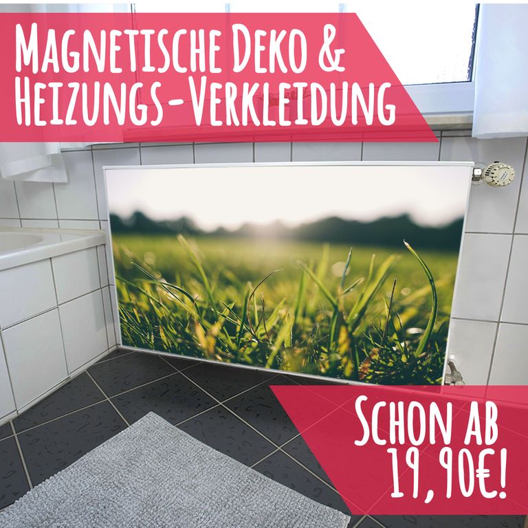 Magnet Heizkörperverkleidung Heizkörperabdeckung Heizung Schutz Motiv Grashalm