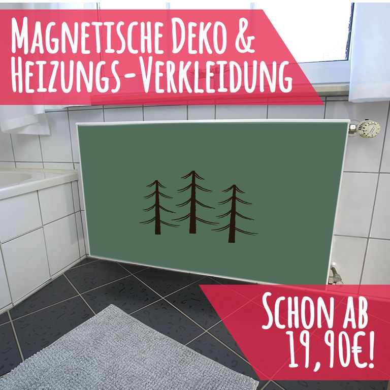 Magnet Heizkörperverkleidung Heizkörperabdeckung Heizkörper - Motiv Tannen