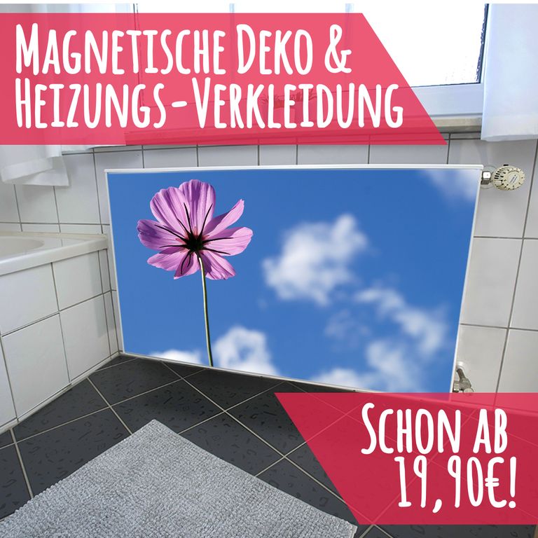 Magnet Heizkörperverkleidung Heizkörperabdeckung Heizkörper - Motiv Cosmea