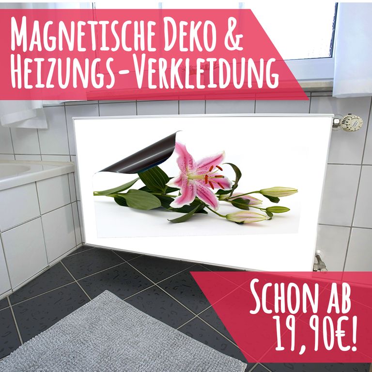Magnet Heizkörperverkleidung Heizkörperabdeckung Heizkörper - Motiv Lily