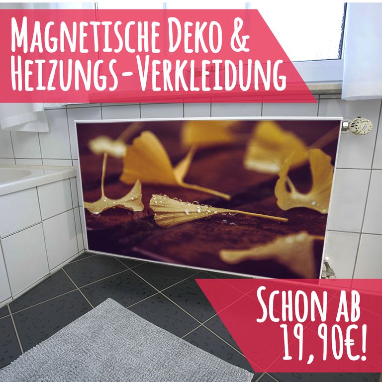 Magnet Heizkörperverkleidung Heizkörperabdeckung Heizkörper - Motiv Ginkgo