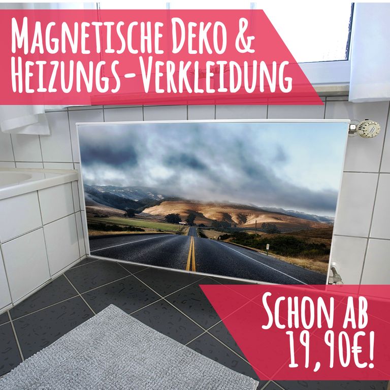 Magnet Heizkörperverkleidung Heizkörperabdeckung Heizung Schutz Motiv Road