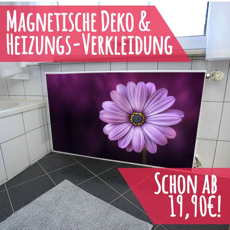 Magnet Heizkörperverkleidung Heizkörperabdeckung Heizung Schutz Motiv Lila