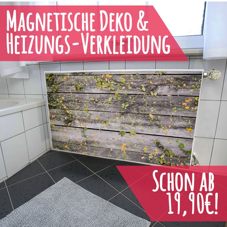 Magnet Heizkörperverkleidung Heizkörperabdeckung Heizung Schutz Motiv Leaves
