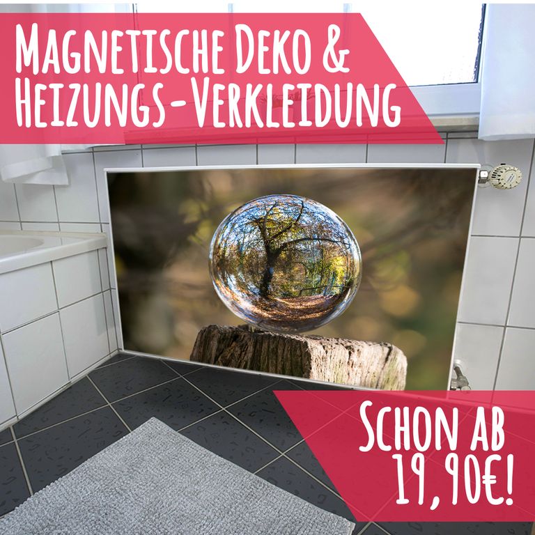 Magnet Heizkörperverkleidung Heizkörperabdeckung Heizkörper - Motiv Seifenblase