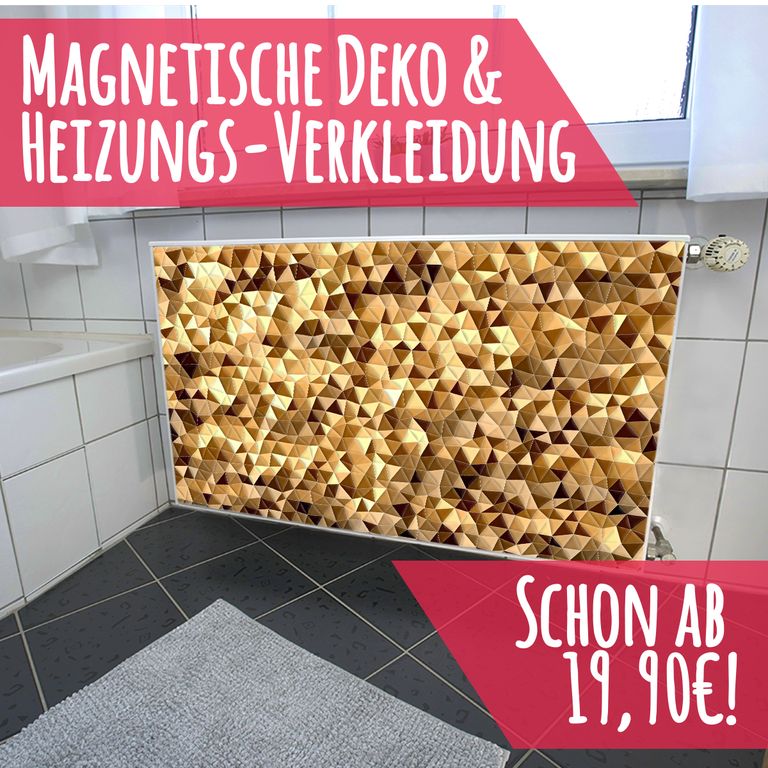 Magnet Heizkörperverkleidung Heizkörperabdeckung Heizkörper - Motiv Goldene Zeiten