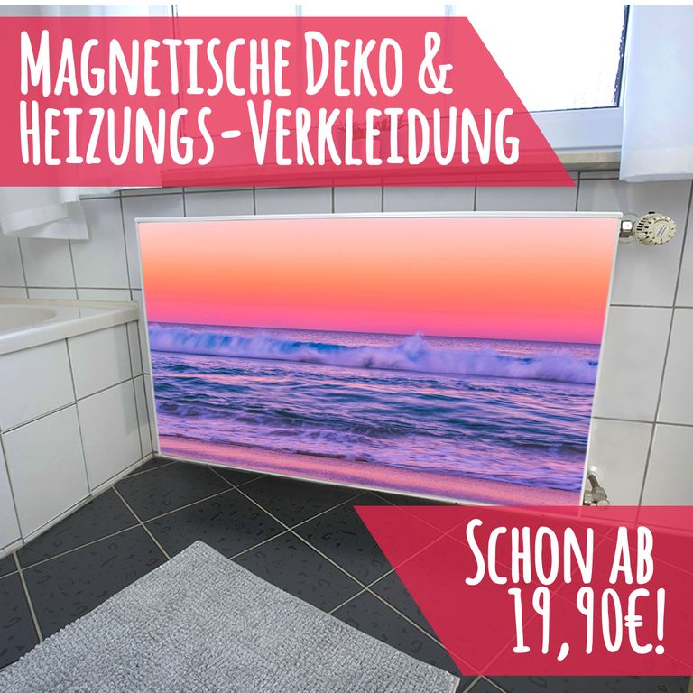 Magnet Heizkörperverkleidung Heizkörperabdeckung Heizung Schutz Motiv Wellenbrecher