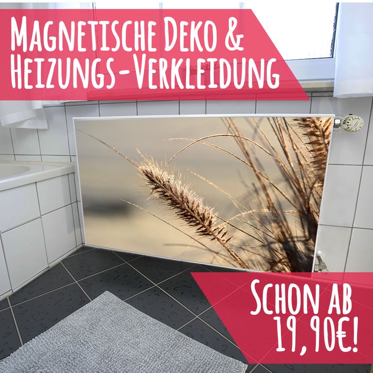 Magnet Heizkörperverkleidung Heizkörperabdeckung Heizung Schutz Motiv Getreide