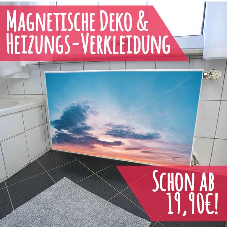 Magnet Heizkörperverkleidung Heizkörperabdeckung Heizung Schutz Motiv Bluesky