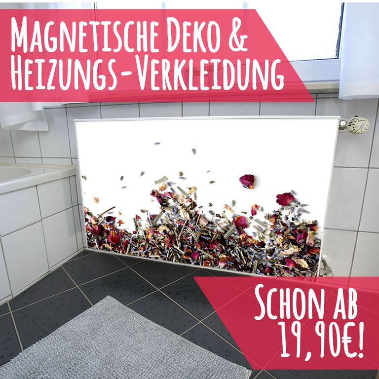 Magnet Heizkörperverkleidung Heizkörperabdeckung Heizung Motiv Trockenblumen