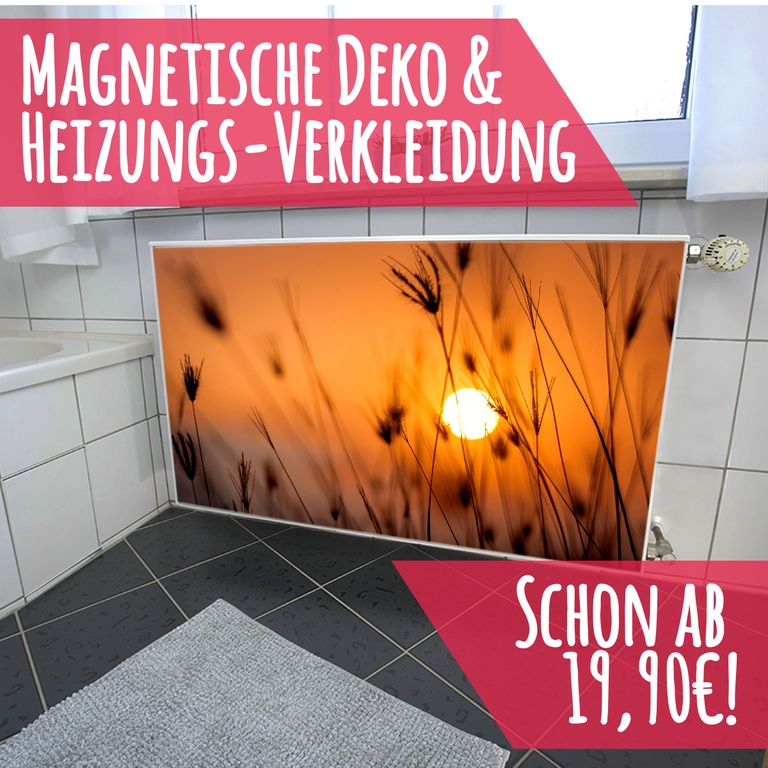 Magnet Heizkörperverkleidung Heizkörperabdeckung Heizung Schutz Motiv Sonnenuntergang