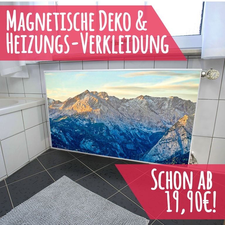 Magnet Heizkörperverkleidung Heizkörperabdeckung Heizung Schutz Motiv Alpen