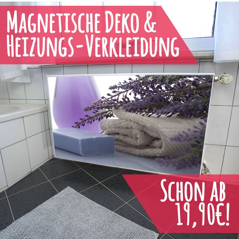 Magnet Heizkörperverkleidung Heizkörperabdeckung Heizung Schutz Motiv Bad