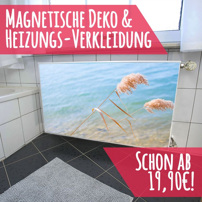 Magnet Heizkörperverkleidung Heizkörperabdeckung Heizung Schutz Motiv Stilles Wasser