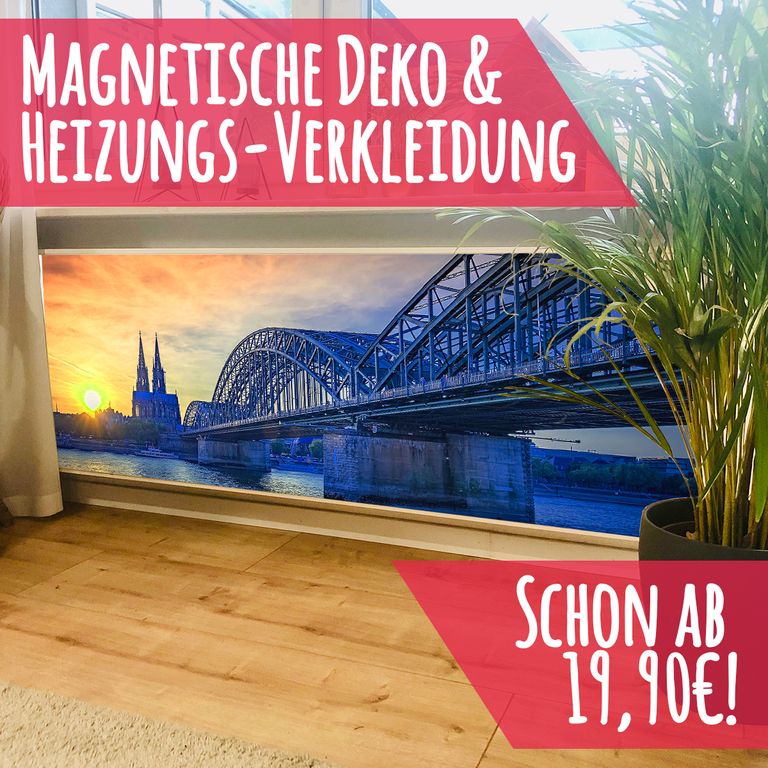 Magnet Heizkörperverkleidung Heizkörperabdeckung Heizung Schutz Motiv Köln
