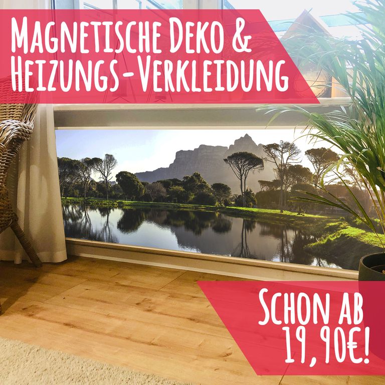 Magnet Heizkörperverkleidung Heizkörperabdeckung Heizung Schutz Motiv Panorama