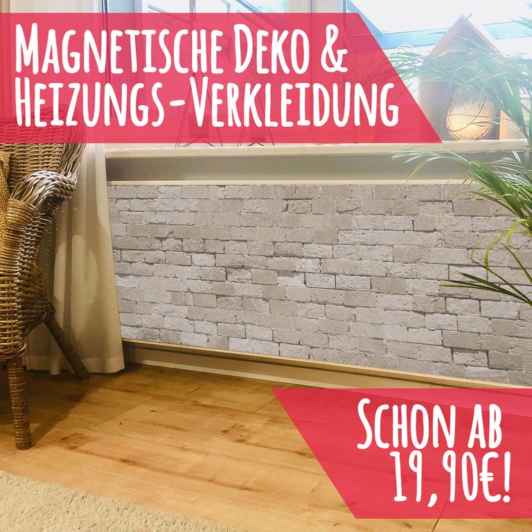 Magnet Heizkörperverkleidung Heizkörperabdeckung Heizung Schutz Motiv Sandstein