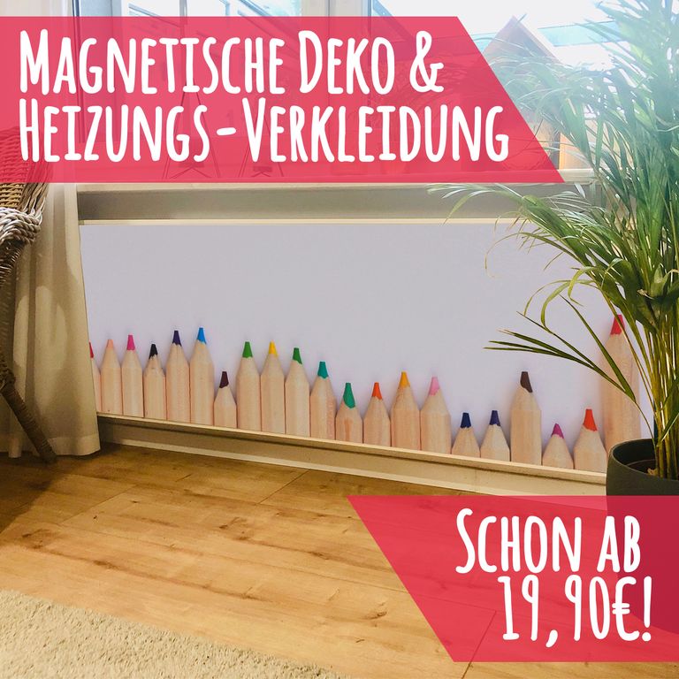 Magnet Heizkörperverkleidung Heizkörperabdeckung Heizkörper - Motiv Stifte
