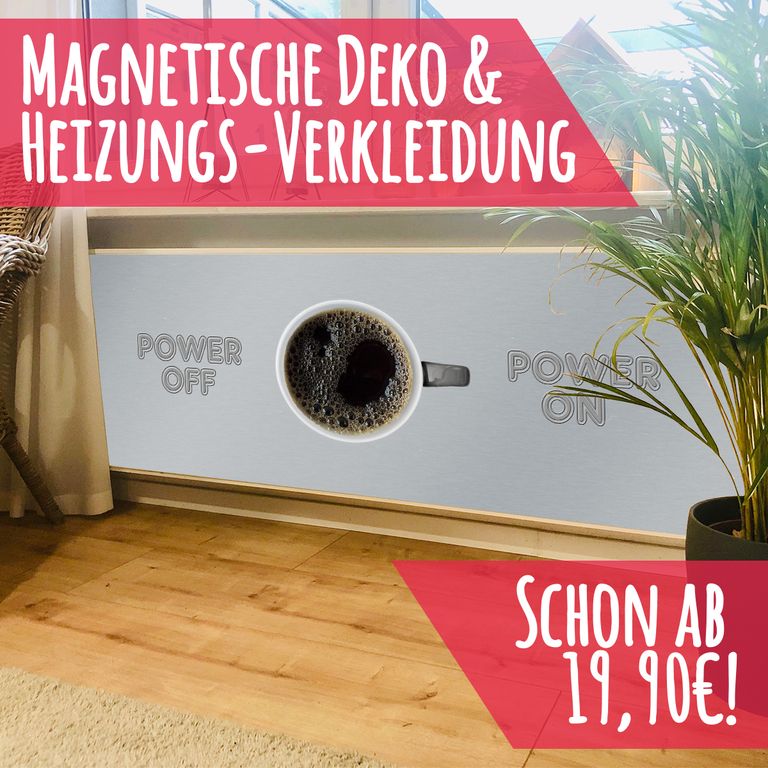 Magnet Heizkörperverkleidung Heizkörperabdeckung Heizung Schutz Motiv Power