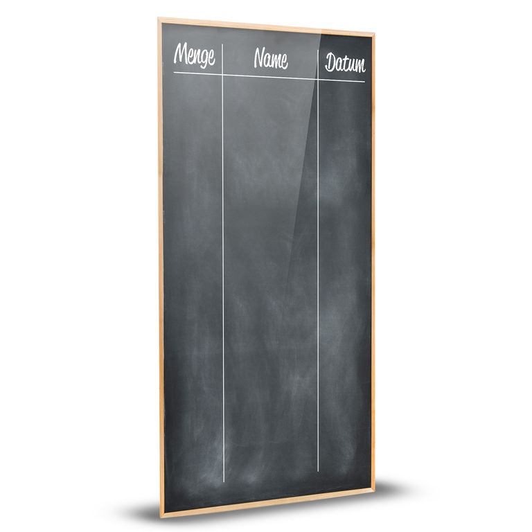 Inhaltstafel für Gefrierschrank, Gefriertruhe mit Magnetrücken aus Acryl 50x23cm