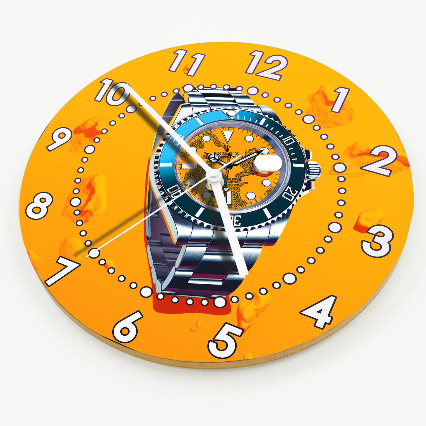 Hochwertige 30cm-Uhren Made in Alzenau Lautlose Uhr MDF Acryl Motiv Armbanduhr