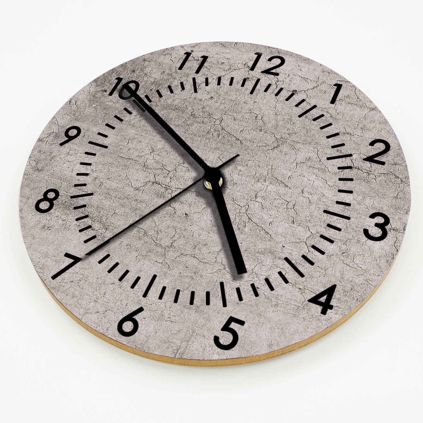 Hochwertige 30cm-Uhren Made in Alzenau Lautlose Uhr MDF Acryl Motiv Betonwand