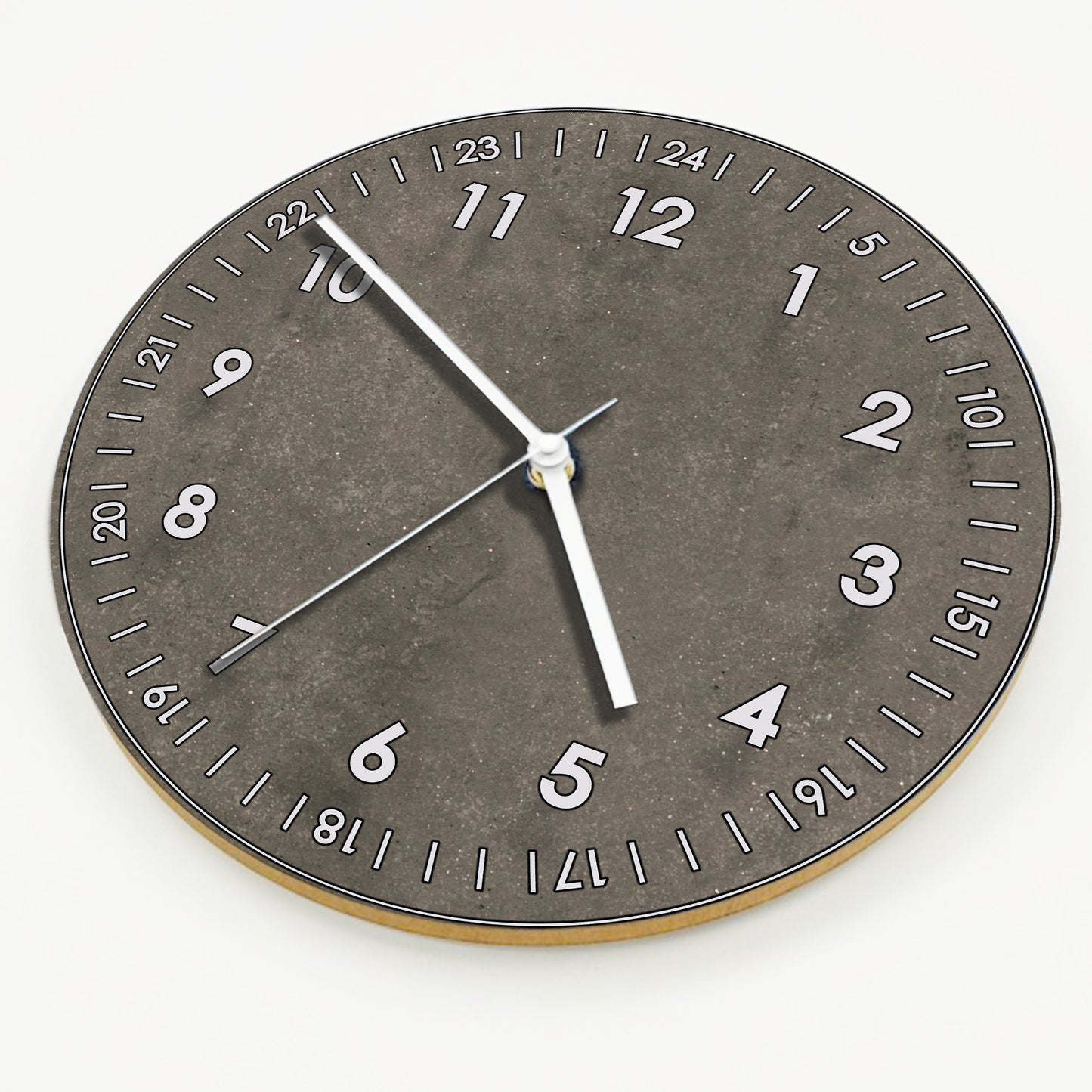 Hochwertige 30cm-Uhren Made in Alzenau Lautlose Uhr MDF Acryl Motiv Beton-Look