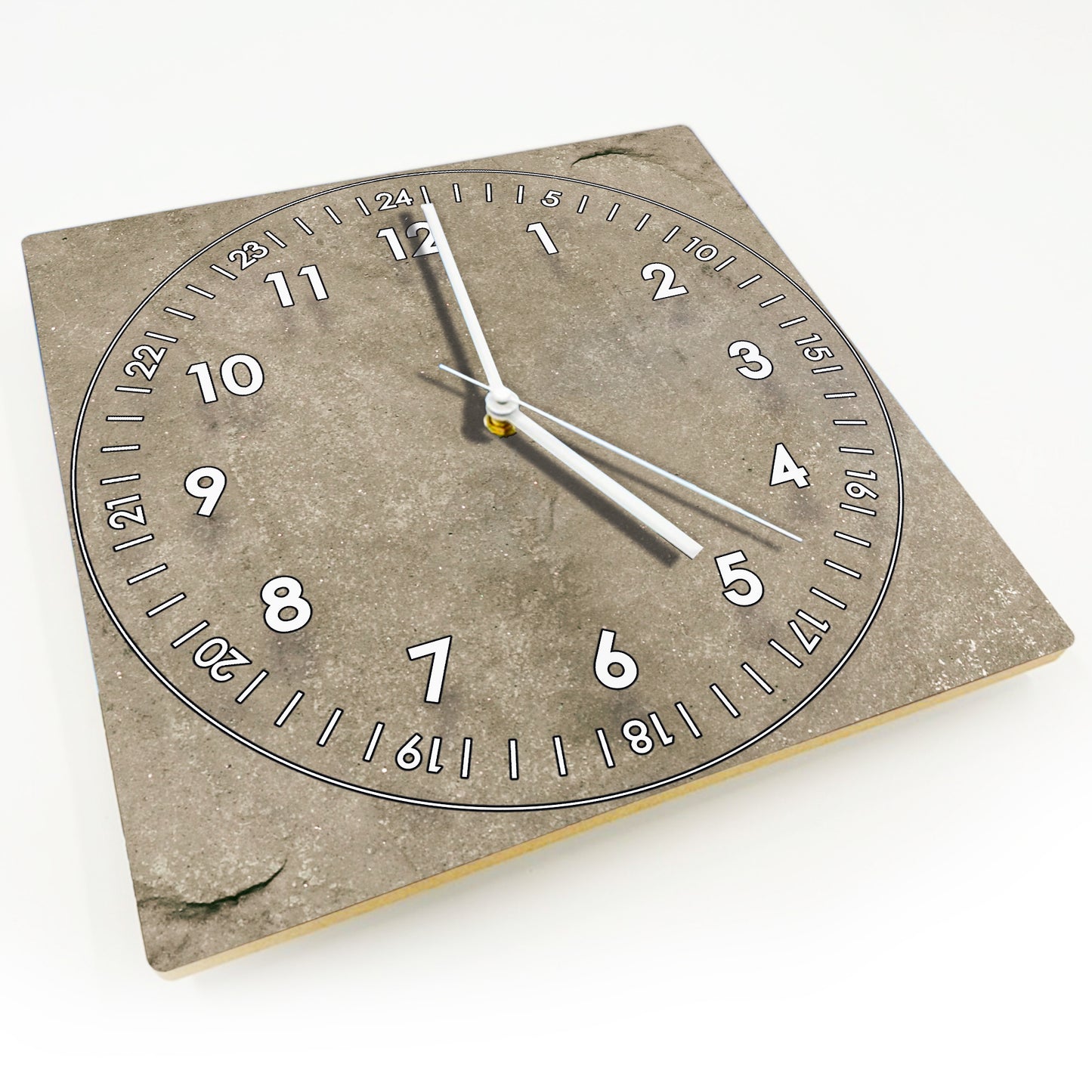 Hochwertige 30cm-Uhren Made in Alzenau Lautlose Uhr MDF Acryl Motiv Beton-Look